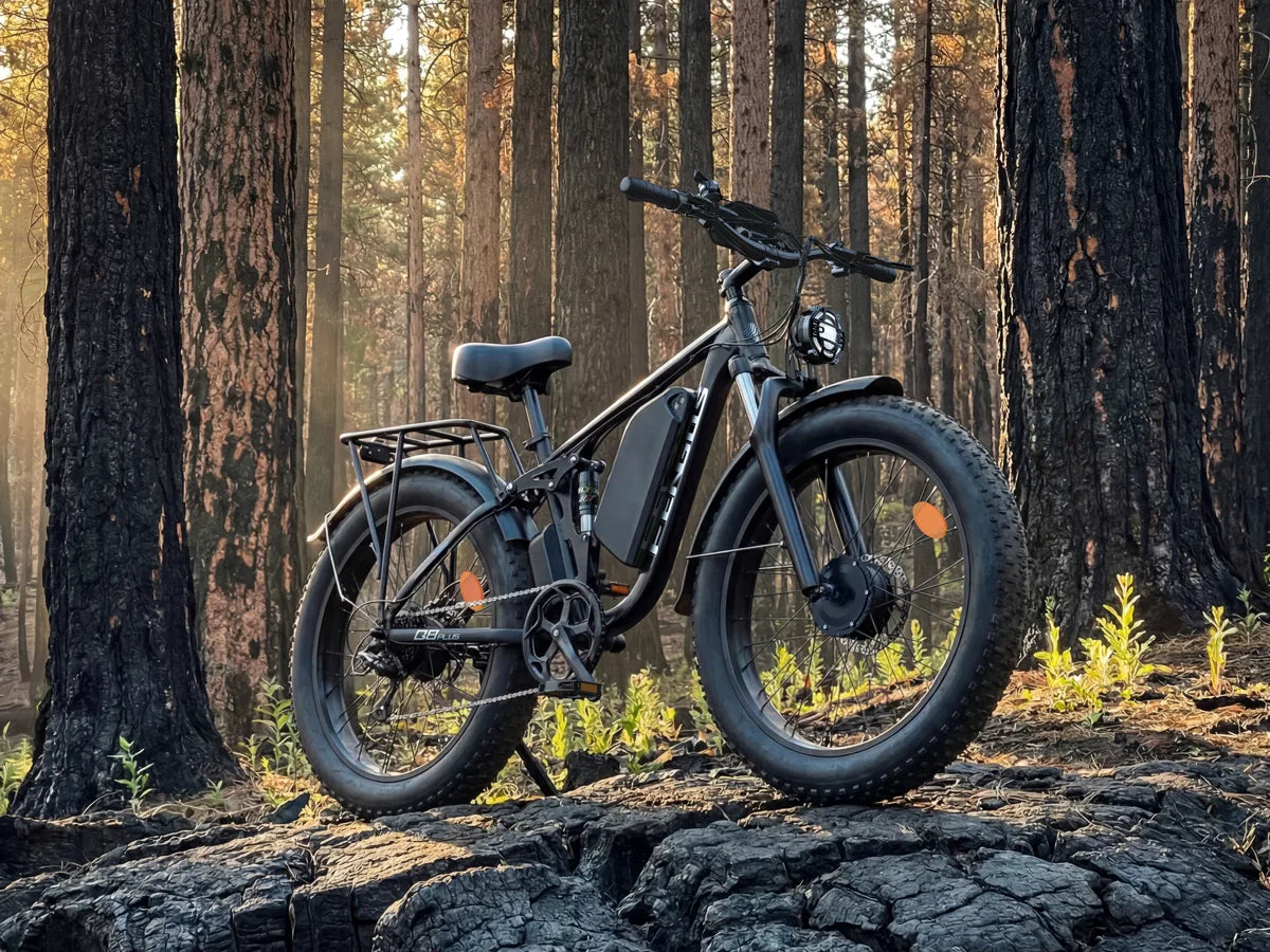 FENGQS Q8 Plus 26" Adult Fat Tyre Off-Road E-Bike